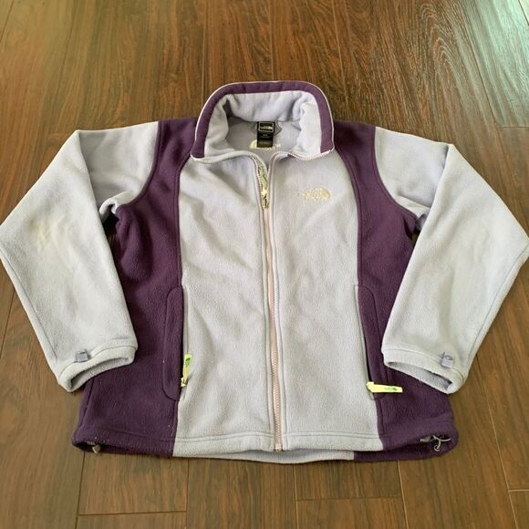 The North Face purple full zip up fleece jacket M - Picture 1 of 6